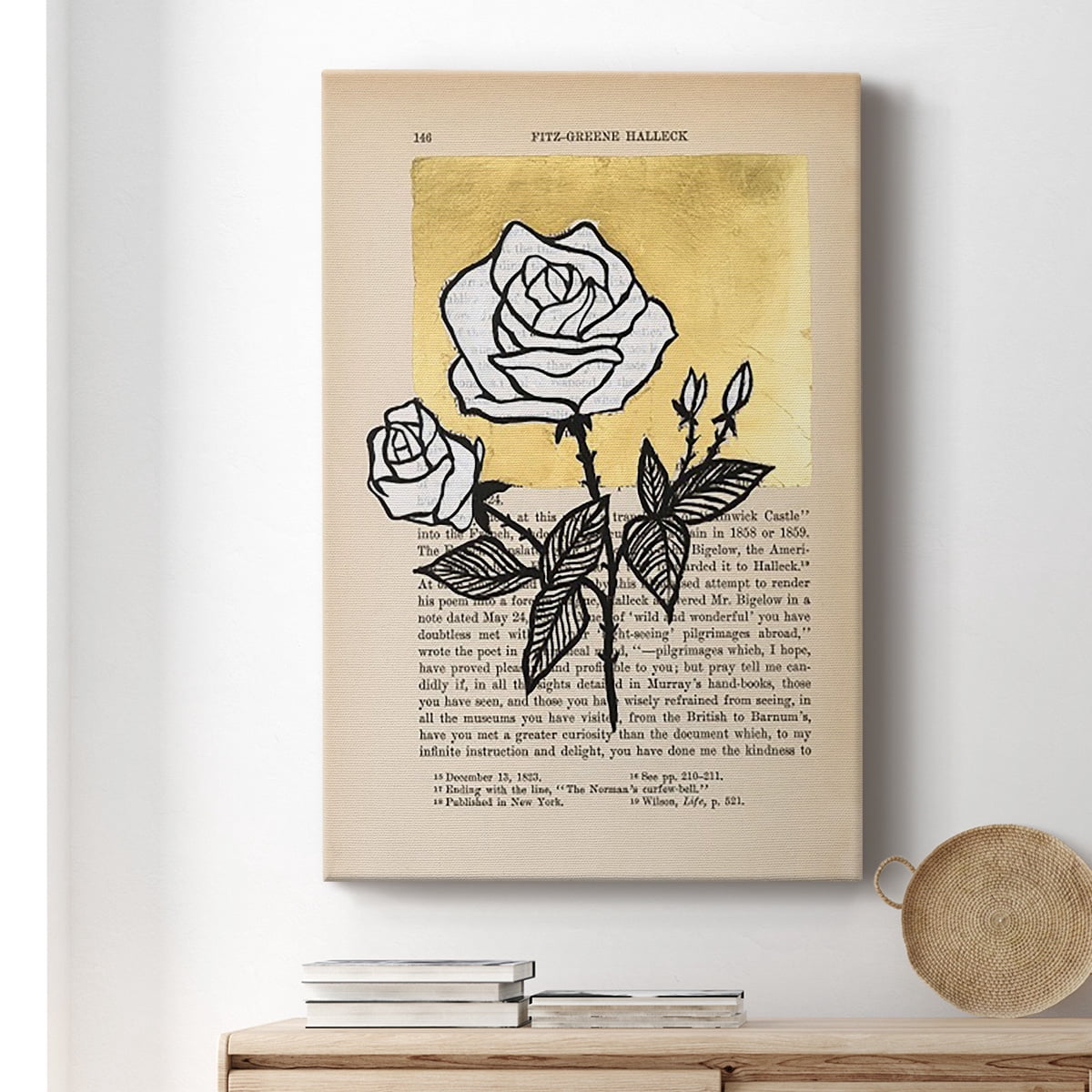 Floral Diary II Premium Gallery Wrapped Canvas - Ready to Hang
