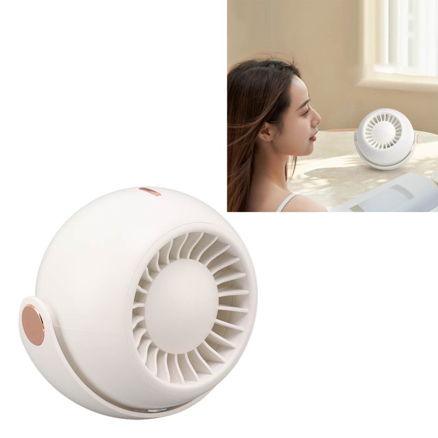 Ventilador de mesa pequeño ventilador de refrigeración de doble uso sonido silencioso ajuste libre de 180 3 engranajes tipo C para baño ANGGREK Otros