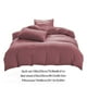 thumbnail image 3 of Descuentos Únicos, Juego de cama para todas las estaciones: sábana, edredón, funda de almohada y fundas de almohada de color liso lavables de 4 piezas Akmoler, 3 of 9