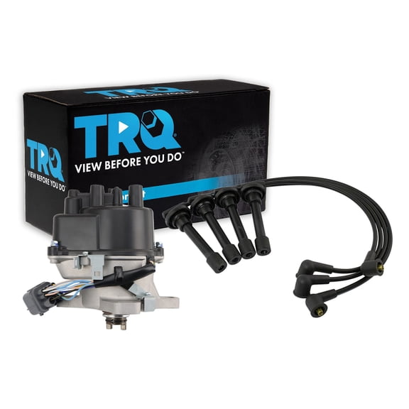 TRQ Ignition Coil Kit 2 Piece Distributor Fits 1999-2000 Honda Civic