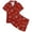 F74-Red, variant on FYDUU Girls Pajamas Set Cute Cartoon Print Short Sleeve Button Down Sleepwear for Kids Casual Loungewear Summer Nightwear Outfits 8-9 Years