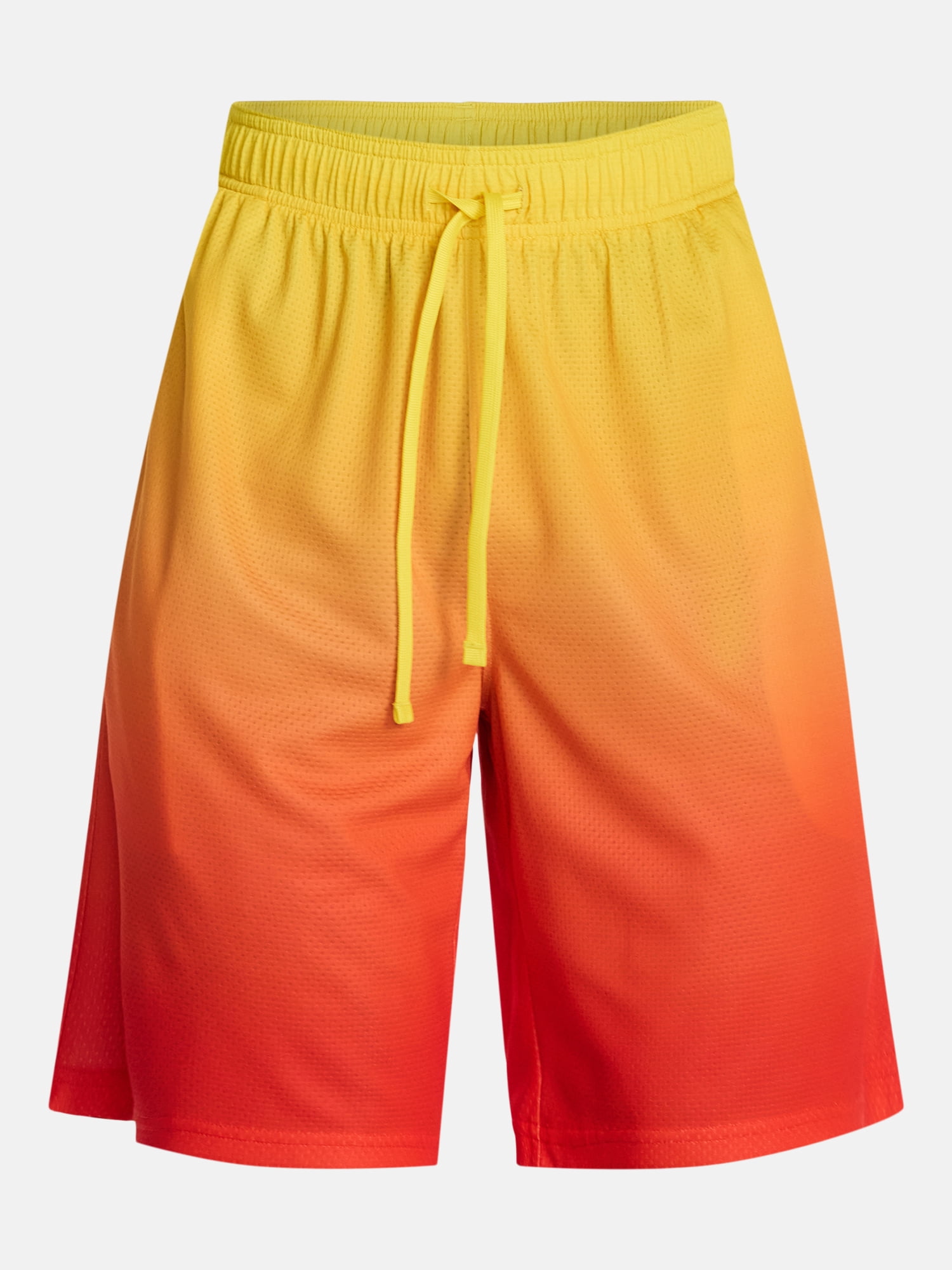 Athletic Works Men's and Big Men's Ombre Mesh Shorts, 7" Inseam, Sizes XS-5XL