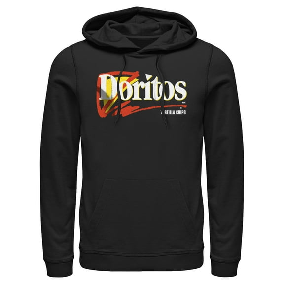 Men's Doritos 90s Logo Grey Pull Over Hoodie Black 3X Large