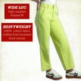 thumbnail image 2 of Dickies Womens Work Pants - Wide Leg Cropped Duck Canvas Work Pants for Women, Size Up for Ideal Fit, 2 of 7