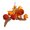 C, variant on Sylvtty Halloween Artificial Pumpkin Branches Faux Fall Pumpkin Bouquet Fake Pumpkin Maple Leaf Picks for Harvest Thanksgiving Floral Arrangement Tabletop Centerpiece