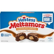 Hostess Meltamors Mini Lava Cakes, Chocolate Caramel Flavored, 9.31 oz Box (8 Ct.)
