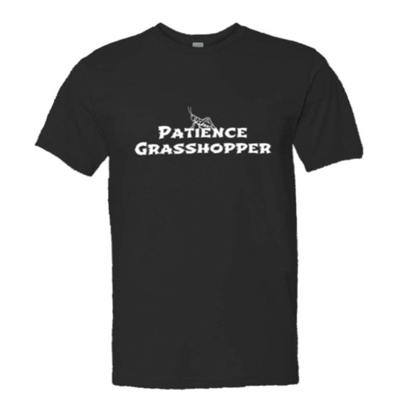 PleaseMeTees™ Mens Virtue Patience Grasshopper Shogun Kung Fu HQ Tee