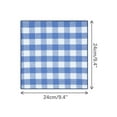 thumbnail image 2 of INSPIRE CHIC Men's Pocket Squares Checkered Handkerchiefs Buffalo Plaid for Wedding Party Blue White One Size, 2 of 4