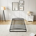 thumbnail image 1 of Low Profile Metal Bed Frame - 6 Inch Heavy Duty Platform for Twin XL - Sturdy Slat Support, Under Bed Storage, Noise-Free & Non-Slip, Easy Assembly, No Box Spring Needed - Black, 6 Inches, TXL, 1 of 8