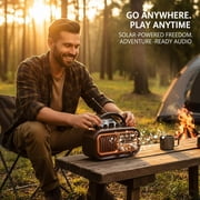 Portable Vintage Retro Bluetooth Speaker Radio, Portable Radio AM FM SW Bluetooth Speaker, Retro Radios Vintage Transistor with Best Sound - Brown