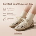 thumbnail image 4 of Cushionaire Belinda Women’s Lace Detail Casual Sneakers – Elegant Ribbon Lace-Up Summer Shoes for Women with Memory Foam, 4 of 28
