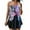 Purple, variant on ibiyuan Plus Size Tankini Swimwear Two Piece Bathing Suit Tummy Control Swim Dress Slimming Ruffle Swimwear Tie Dye Swimsuits for Women,Black