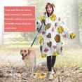 thumbnail image 4 of Colorful Softball and Fashion Icons Pattern Wearable Oversized Blanket,Wearable Blanket Hoodie for Adults,Cozy Hooded Blankets with Super Pockets,Super Warm Fuzzy Pullover for Women & Men, 4 of 6