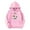 Pink, variant on WOYY Toddler Girls Hoodie Cartoon Cat Print Hooded Sweatshirt Casual Pullover Hoodies