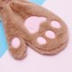 thumbnail image 3 of Guantes de invierno cálidos y bonitos con garra de oso acolchada estilo coreano para mujer, con garra de gato acolchada Wenchuang para exteriores, 3 of 5