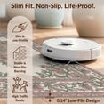 thumbnail image 6 of Design&I 8'x10' Washable Area Rug Snag-Free Floral Medallion With Sage Botanical Border Accents Vintage Distressed Refined for Dining Room, Large Office, Lounge, 6 of 7
