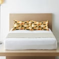 thumbnail image 6 of Halloween Cartoon Pattern Satin Pillowcase for Hair and Skin Silk Pillowcase, Queen Size(20x30 inches) - Slip Cooling Satin Pillow Covers with Envelope Closure（183） Home Decor Gifts, 6 of 7