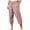 Pink, variant on Mlzmgr Cotton Linen Capri Pants S-3XL for Men Elastic Waisted Pants Lightweight Casual Drawstring Capris