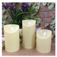 thumbnail image 5 of Velas de pilar sin llama de 3 uds., juegos de velas LED eléctricas de cera Real con pilas con ciclo de Control remoto JAMW Sencillez, 5 of 5