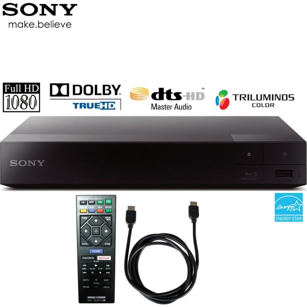 Decremento Notable Caso Wardian Sony BDP-S1700 Streaming Blu-ray Disc Player with 6ft High Speed HDMI Cable  - Walmart.com