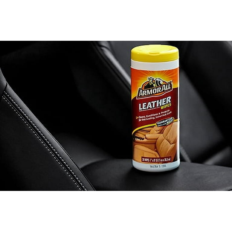 Armor All Leather Care Wipes, 24 count, Car Leather Cleaner