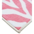 thumbnail image 4 of Furnish My Place Animal Print Rug - 4 ft. Round, Zebra Light Pink, Nylon Rug for Patio, Garden, Hallway, Living Room, 4 of 5