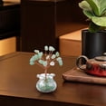 thumbnail image 4 of Clearance Under $2 Handmade Copper Wire Gemstone Tree, Natural Crystal Ornament for Home Car Desk Decor, Positive Energy Feng Shui Tree E 1PC, 4 of 4