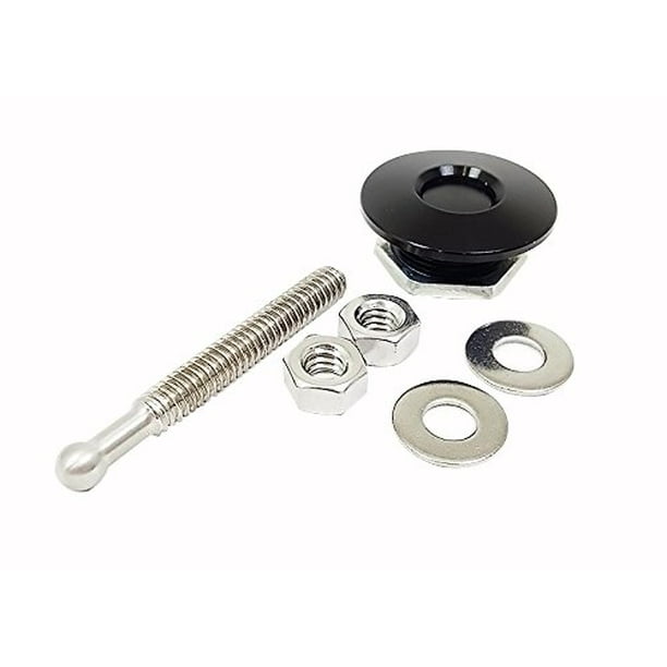 Quik-Latch Products Ql-25-Sb Mini Pestillo De Liberación Rápida Anodizado Negro De 1,25 Pulgadas De Diámetro Superior (Cada Pestillo Se Vende Individualmente)