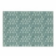 thumbnail image 1 of Geometric Cutting Board, Different Type of Oval Doodle Round Leaf Textured Harvest Graphic, Decorative Tempered Glass Cutting and Serving Board, Small Size, Coconut Turquoise, by Ambesonne, 1 of 1