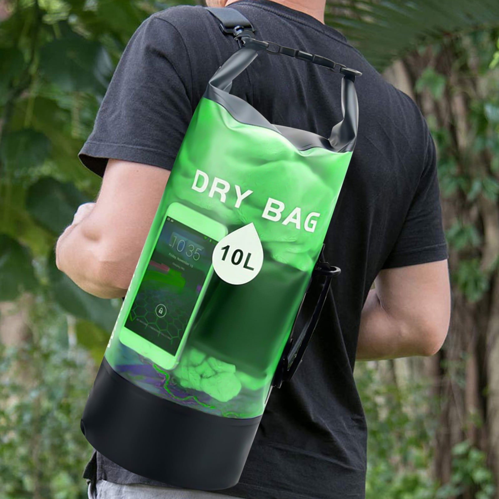 Beach Bag Tote Outdoor Sports PVC Bag, Swimming Beach Bag, Hiking Bag, Drifting Bag Wet And Dry Separation Backpack Ideal For Beach Gym Travel Swimming