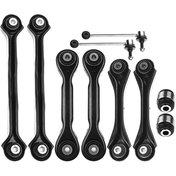 A-Premium 10Pcs Rear Suspension Kit Upper Lower Control Arm Sway Bar Track Rod Compatible with BMW E92 E82 E88 128i 323i 325i 328xi