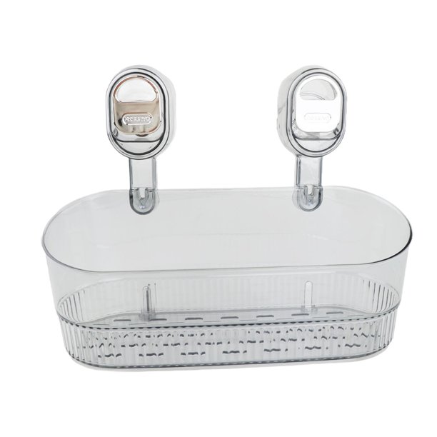 Estante de ducha con ventosa, organizador de baño, montaje en pared, multiusos, impermeable Gris