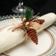 thumbnail image 4 of Anillo de servilleta con decoración navideña, hebilla para servilleta de hotel, decoración de mesa de restaurante occidental, anillo de servilleta navideño de simulación, 4 of 5