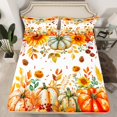thumbnail image 2 of jejeloiu Autumn Harvest Pumpkin Bed Sheets,Hello Fall King Sheets,Rustic Pine Cone Sheet Set For Men Women,Microfiber Bedroom Decor,4 Pieces, 2 of 7