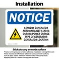 thumbnail image 3 of (2 Pack) Standby Generator Automatically Sign, 3 of 7
