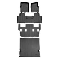SMARTLINER 4 Rows Custom Fit Floor Liners Compatible with 2011 - 2017 Ford Expedition 7 Passenger