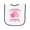 White and Navy, variant on Inktastic Pickleball Princess Cute Baby Terry Cloth Bib