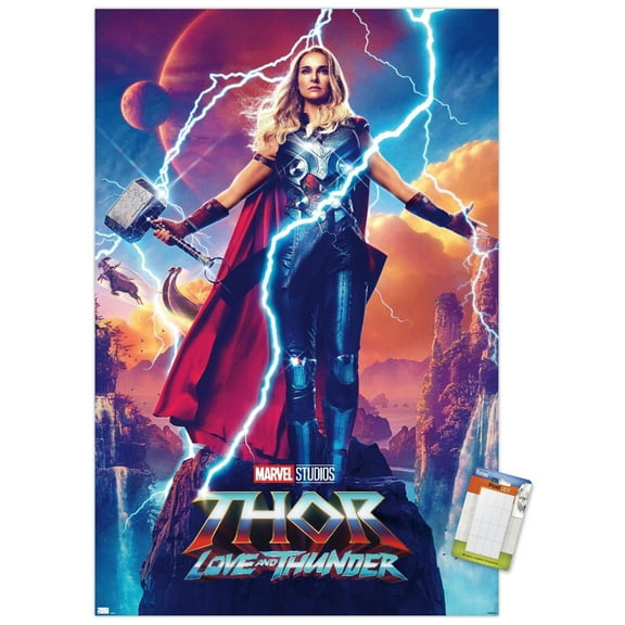 Marvel Thor: Love and Thunder - Jane Foster One Sheet Wall Poster, 14.725" x 22.375"