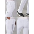 thumbnail image 4 of Adar Addition Scrubs for Women - Skinny Leg Cargo Drawstring Scrub Pants - A6104P - White - L, 4 of 7