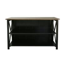 American Trails Cherry Wood Console Table/TV Stand for TVs up to 50", Black/Brown