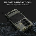 thumbnail image 4 of SaniMore for Samsung Galaxy S23 Ultra 2023 Case, Heavy Duty Protective 3-layer with Wireless Charing Hidden Kickstand Military-grade Anti-drop Shockproof Rugged Cover for Galaxy S23 Ultra, Green, 4 of 7