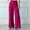 Hot Pink, variant on ZZwxWA Women' Casual Solid Color Fashionable Pleated Semi High Waist Wide Leg Pants Long Pants