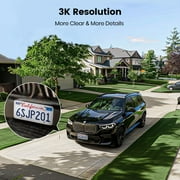AOSU 3K/5MP Security Camera with Spotlight, 2 Way Audio, 360° View Outdoor Surveillance Camera Wired, Waterproof, Auto-Tracking, No Monthly Fee