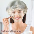 thumbnail image 5 of Paquete de 2 gorros de microfibra para secar el cabello, toalla para secar el cabello, envoltura de toalla para el cabello súper absorbente, 5 of 5