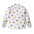 thumbnail image 5 of Gibobby Chamarra de forro polar para niños y niñasNiños niño bebé Unisex Otoño Invierno estampado Tops camisa abrigo ropa(Blanco, 2-3 Años), 5 of 5