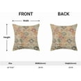thumbnail image 3 of Boho Pillow Covers 20x20 Set of 2 Bohemian Chic Floral Medallion Trellis Decorative Throw Pillow Outdoor Linen Square Colorful Carpet Ethnic Pattern Cushion Cover Decor for Home Couch Sofa, 3 of 12