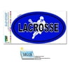 Lacrosse Team Sports - Euro Oval SLAP-STICKZ(TM) Premium Sticker