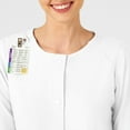 thumbnail image 5 of Wink W123 Women's Crew Neck Warm Up Jacket, White, XS Womens, 5 of 5