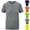 Gray, variant on HAJWOH Mens T Shirs Sports Training Short Sleeve Moisture Wicking shirts Breathable Casual Workout Tops
