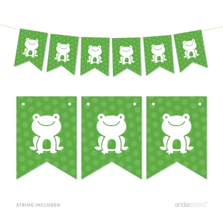 Pennant Party Banner Frog